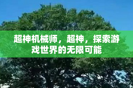 超神机械师,超神,探索游戏世界的无限可能 超神机械师,超神,探索游戏世界的无限可能