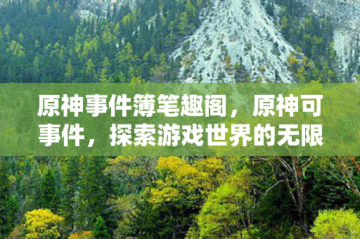 原神事件簿笔趣阁，原神可事件，探索游戏世界的无限可能