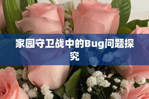家园守卫战中的Bug问题探究 家园守卫战中的Bug问题探究