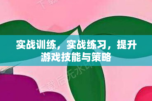 实战训练,实战练习,提升游戏技能与策略 实战训练,实战练习,提升游戏技能与策略