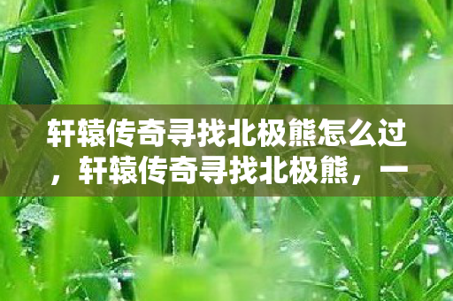 轩辕传奇寻找北极熊怎么过,轩辕传奇寻找北极熊,一场跨越时空的冒险之旅 轩辕传奇寻找北极熊怎么过,轩辕传奇寻找北极熊,一场跨越时空的冒险之旅