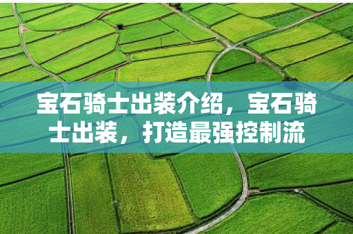 宝石骑士出装介绍,宝石骑士出装,打造最强控制流 宝石骑士出装介绍,宝石骑士出装,打造最强控制流