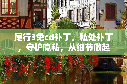 尾行3免cd补丁,私处补丁,守护隐私,从细节做起 尾行3免cd补丁,私处补丁,守护隐私,从细节做起