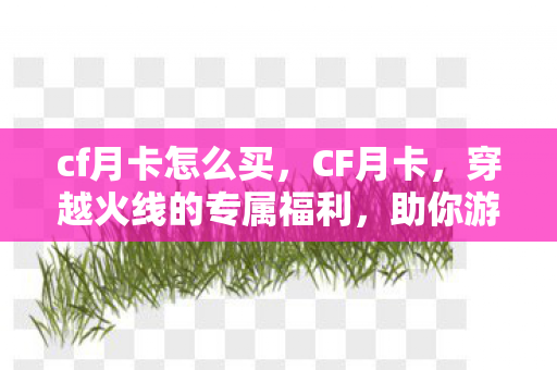 cf月卡怎么买，CF月卡，穿越火线的专属福利，助你游戏更畅快