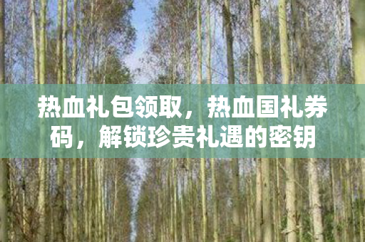 热血礼包领取,热血国礼券码,解锁珍贵礼遇的密钥 热血礼包领取,热血国礼券码,解锁珍贵礼遇的密钥