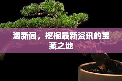 淘新闻,挖掘最新资讯的宝藏之地 淘新闻,挖掘最新资讯的宝藏之地