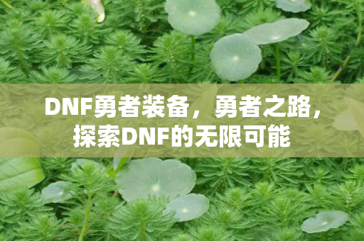 DNF勇者装备,勇者之路,探索DNF的无限可能 DNF勇者装备,勇者之路,探索DNF的无限可能