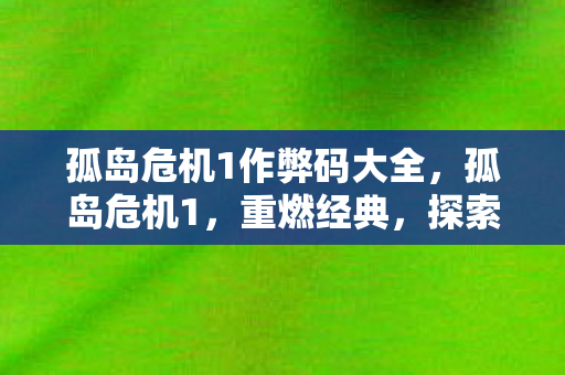 孤岛危机1作弊码大全，孤岛危机1，重燃经典，探索未知