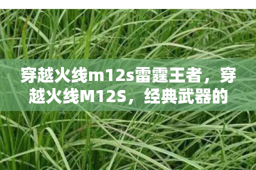 穿越火线m12s雷霆王者，穿越火线M12S，经典武器的传奇故事