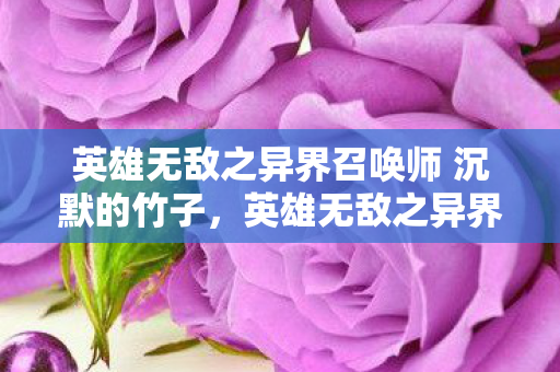 英雄无敌之异界召唤师 沉默的竹子，英雄无敌之异界召唤师，跨界召唤，重塑异界
