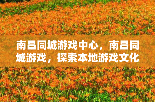 南昌同城游戏中心,南昌同城游戏,探索本地游戏文化的魅力 南昌同城游戏中心,南昌同城游戏,探索本地游戏文化的魅力
