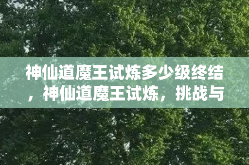 神仙道魔王试炼多少级终结,神仙道魔王试炼,挑战与机遇并存的冒险之旅 神仙道魔王试炼多少级终结,神仙道魔王试炼,挑战与机遇并存的冒险之旅