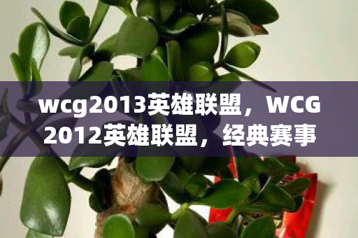 wcg2013英雄联盟,WCG2012英雄联盟,经典赛事的荣耀与传承 wcg2013英雄联盟,WCG2012英雄联盟,经典赛事的荣耀与传承