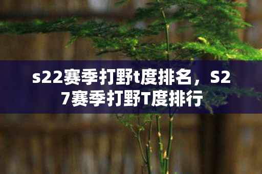 s22赛季打野t度排名,S27赛季打野T度排行 s22赛季打野t度排名,S27赛季打野T度排行
