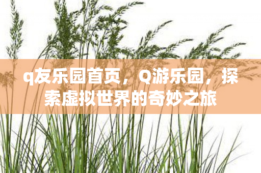 q友乐园首页,Q游乐园,探索虚拟世界的奇妙之旅 q友乐园首页,Q游乐园,探索虚拟世界的奇妙之旅