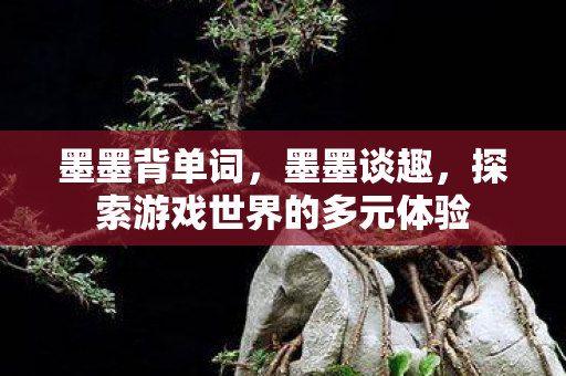 墨墨背单词，墨墨谈趣，探索游戏世界的多元体验