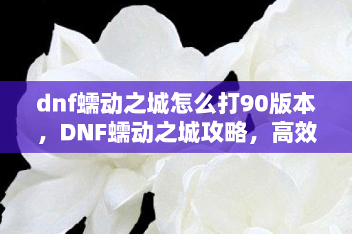 dnf蠕动之城怎么打90版本,DNF蠕动之城攻略,高效通关策略 dnf蠕动之城怎么打90版本,DNF蠕动之城攻略,高效通关策略