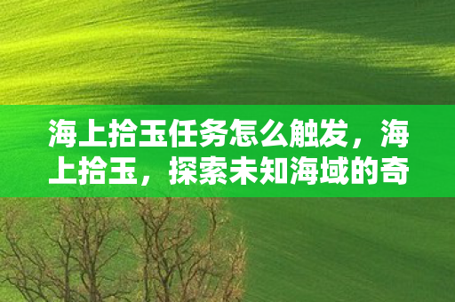 海上拾玉任务怎么触发,海上拾玉,探索未知海域的奇幻之旅 海上拾玉任务怎么触发,海上拾玉,探索未知海域的奇幻之旅