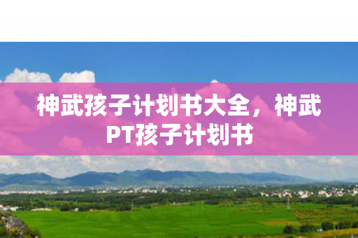 神武孩子计划书大全,神武PT孩子计划书 神武孩子计划书大全,神武PT孩子计划书