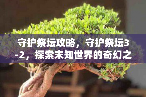 守护祭坛攻略,守护祭坛3-2,探索未知世界的奇幻之旅 守护祭坛攻略,守护祭坛3-2,探索未知世界的奇幻之旅