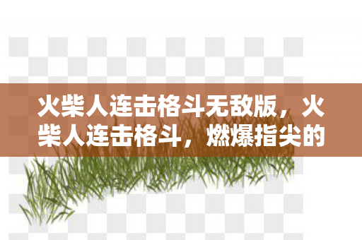 火柴人连击格斗无敌版,火柴人连击格斗,燃爆指尖的热血战斗 火柴人连击格斗无敌版,火柴人连击格斗,燃爆指尖的热血战斗