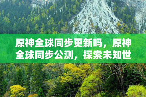 原神全球同步更新吗,原神全球同步公测,探索未知世界的奇妙之旅 原神全球同步更新吗,原神全球同步公测,探索未知世界的奇妙之旅