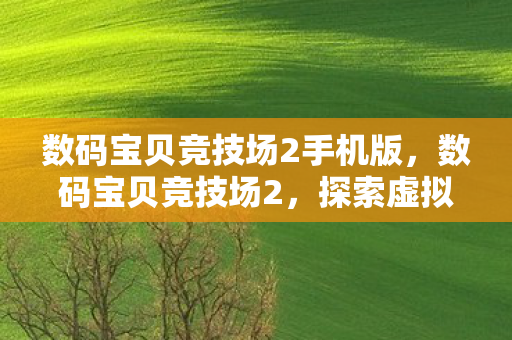 数码宝贝竞技场2手机版,数码宝贝竞技场2,探索虚拟世界的无限可能 数码宝贝竞技场2手机版,数码宝贝竞技场2,探索虚拟世界的无限可能