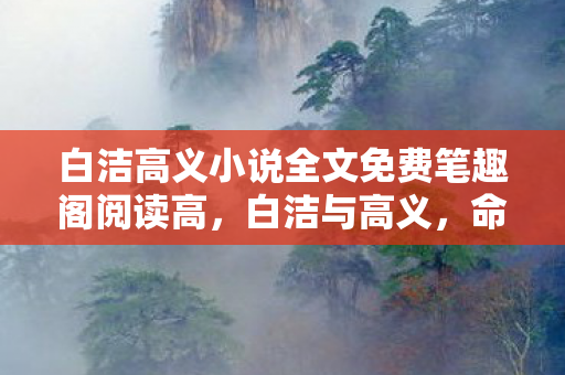 白洁高义小说全文免费笔趣阁阅读高,白洁与高义,命运的交响曲 白洁高义小说全文免费笔趣阁阅读高,白洁与高义,命运的交响曲