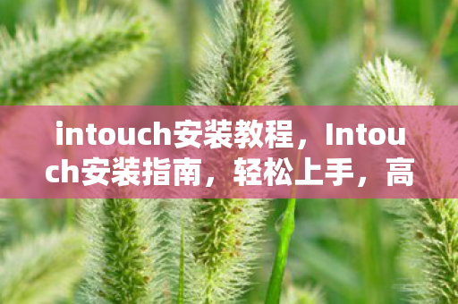 intouch安装教程,Intouch安装指南,轻松上手,高效配置 intouch安装教程,Intouch安装指南,轻松上手,高效配置