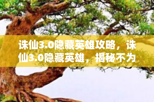 诛仙3.0隐藏英雄攻略,诛仙3.0隐藏英雄,揭秘不为人知的传奇角色 诛仙3.0隐藏英雄攻略,诛仙3.0隐藏英雄,揭秘不为人知的传奇角色