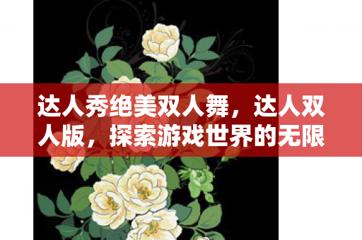达人秀绝美双人舞，达人双人版，探索游戏世界的无限可能