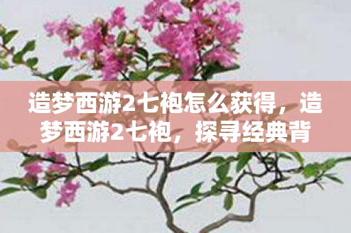 造梦西游2七袍怎么获得,造梦西游2七袍,探寻经典背后的传奇故事 造梦西游2七袍怎么获得,造梦西游2七袍,探寻经典背后的传奇故事