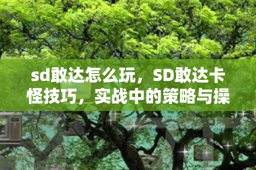 sd敢达怎么玩,SD敢达卡怪技巧,实战中的策略与操作 sd敢达怎么玩,SD敢达卡怪技巧,实战中的策略与操作