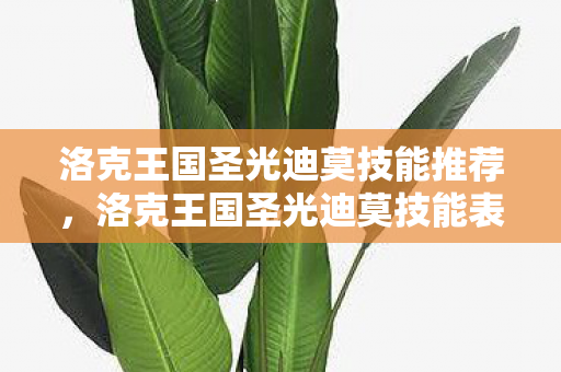 洛克王国圣光迪莫技能推荐,洛克王国圣光迪莫技能表深度解析 洛克王国圣光迪莫技能推荐,洛克王国圣光迪莫技能表深度解析