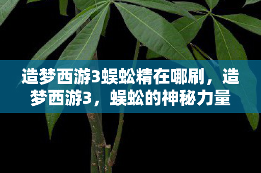 造梦西游3蜈蚣精在哪刷,造梦西游3,蜈蚣的神秘力量与游戏世界的奥秘 造梦西游3蜈蚣精在哪刷,造梦西游3,蜈蚣的神秘力量与游戏世界的奥秘