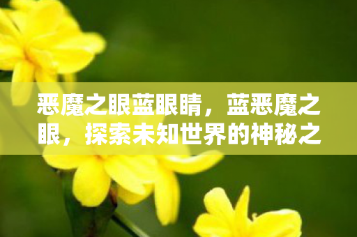 恶魔之眼蓝眼睛,蓝恶魔之眼,探索未知世界的神秘之门 恶魔之眼蓝眼睛,蓝恶魔之眼,探索未知世界的神秘之门