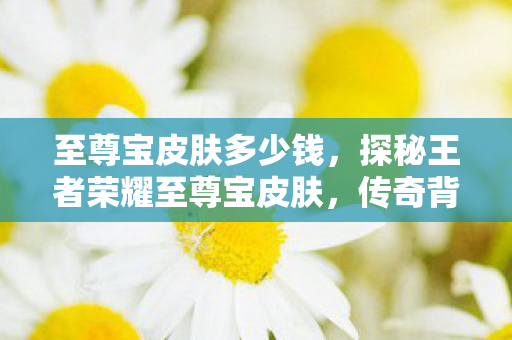 至尊宝皮肤多少钱,探秘王者荣耀至尊宝皮肤,传奇背后的故事与设计解析 至尊宝皮肤多少钱,探秘王者荣耀至尊宝皮肤,传奇背后的故事与设计解析