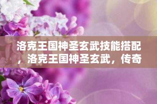 洛克王国神圣玄武技能搭配,洛克王国神圣玄武,传奇宠物的神秘面纱 洛克王国神圣玄武技能搭配,洛克王国神圣玄武,传奇宠物的神秘面纱