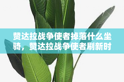 赞达拉战争使者掉落什么坐骑，赞达拉战争使者刷新时间详解，掌握高效获取的关键