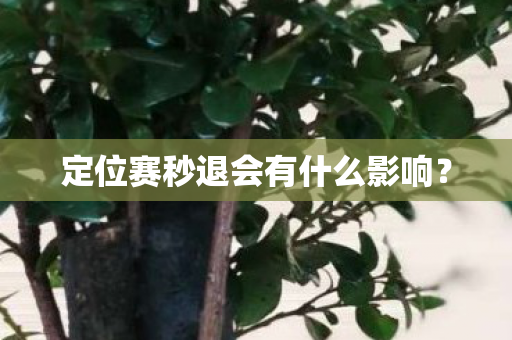定位赛秒退会有什么影响? 定位赛秒退会有什么影响?