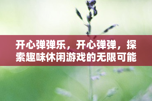 开心弹弹乐,开心弹弹,探索趣味休闲游戏的无限可能 开心弹弹乐,开心弹弹,探索趣味休闲游戏的无限可能