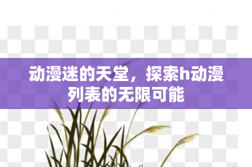 动漫迷的天堂，探索h动漫列表的无限可能