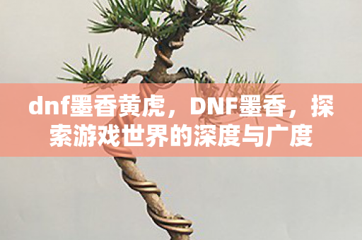 dnf墨香黄虎,DNF墨香,探索游戏世界的深度与广度 dnf墨香黄虎,DNF墨香,探索游戏世界的深度与广度
