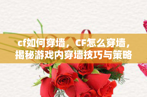 cf如何穿墙,CF怎么穿墙,揭秘游戏内穿墙技巧与策略 cf如何穿墙,CF怎么穿墙,揭秘游戏内穿墙技巧与策略