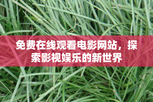 免费在线观看电影网站,探索影视娱乐的新世界 免费在线观看电影网站,探索影视娱乐的新世界