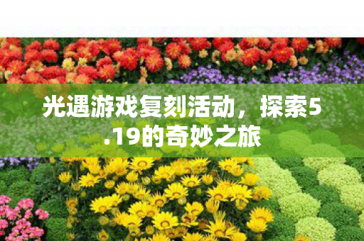 光遇游戏复刻活动,探索5.19的奇妙之旅 光遇游戏复刻活动,探索5.19的奇妙之旅