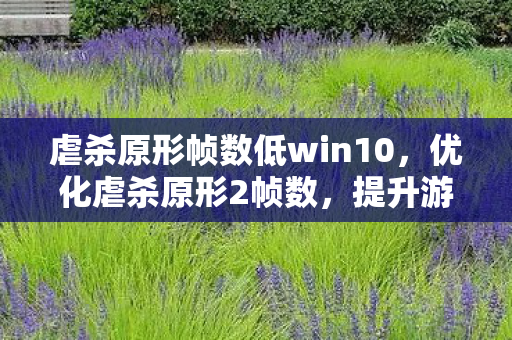 虐杀原形帧数低win10,优化虐杀原形2帧数,提升游戏体验的实用技巧 虐杀原形帧数低win10,优化虐杀原形2帧数,提升游戏体验的实用技巧