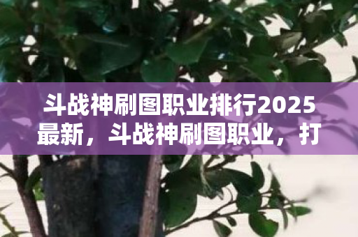 斗战神刷图职业排行2025最新,斗战神刷图职业,打造高效刷图体验 斗战神刷图职业排行2025最新,斗战神刷图职业,打造高效刷图体验
