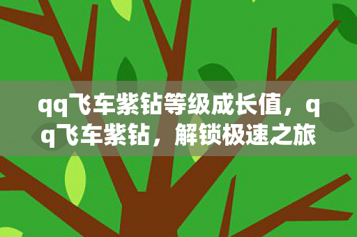 qq飞车紫钻等级成长值,qq飞车紫钻,解锁极速之旅的专属特权 qq飞车紫钻等级成长值,qq飞车紫钻,解锁极速之旅的专属特权