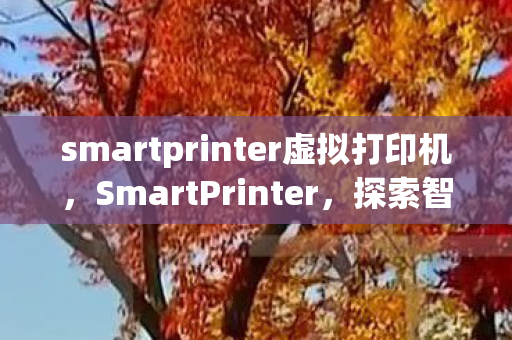 smartprinter虚拟打印机，SmartPrinter，探索智能打印的未来
